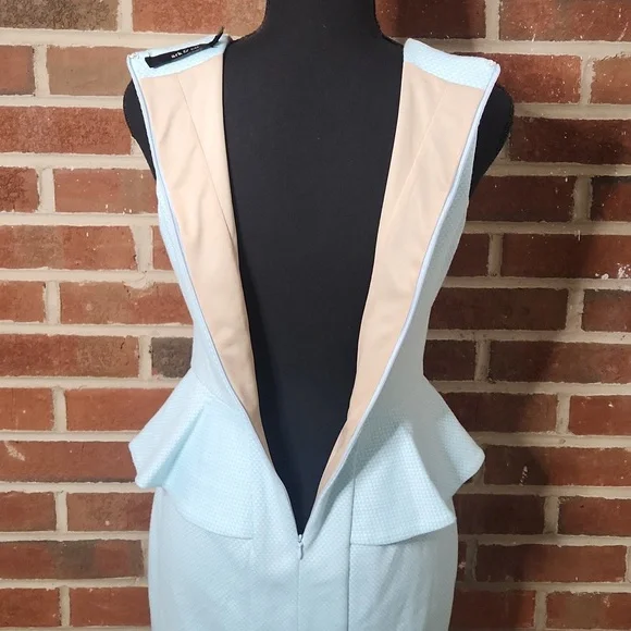 ark&co blue peplum dress, size medium - Picture 8 of 9
